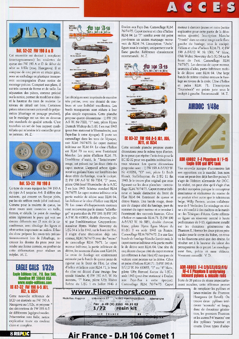 Replic 167 - Mirage IV, A-380, CH-54 Skycrane, P-40 B